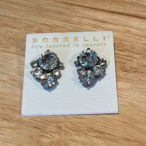 Sorrelli Clear Crystal Bridal Stud Earrings